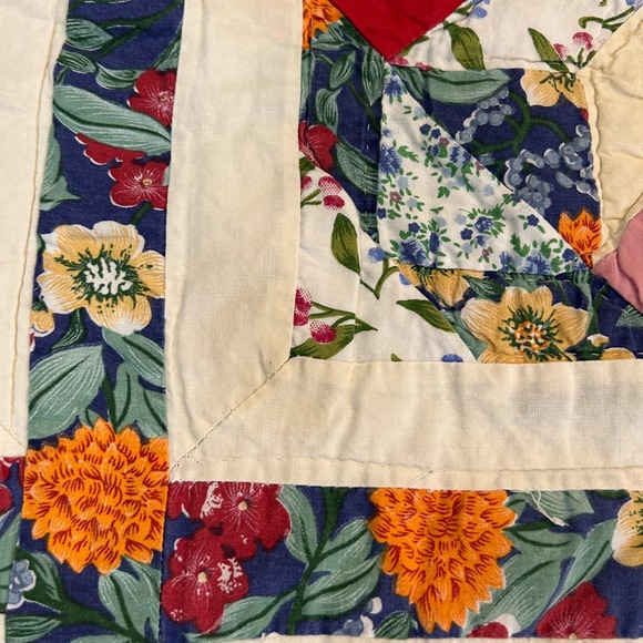 Arch Quilt Elmsford NY New York Hand Stitched 78" x 80" Queen King Patchwork - Picture 13 of 16